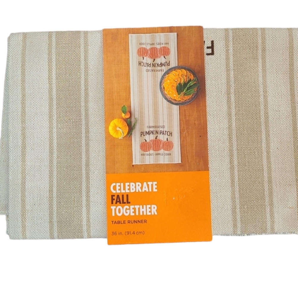 36" FAll TABLE RUNNER BY CELEBRATE FALL TOGETHER SEASONAL